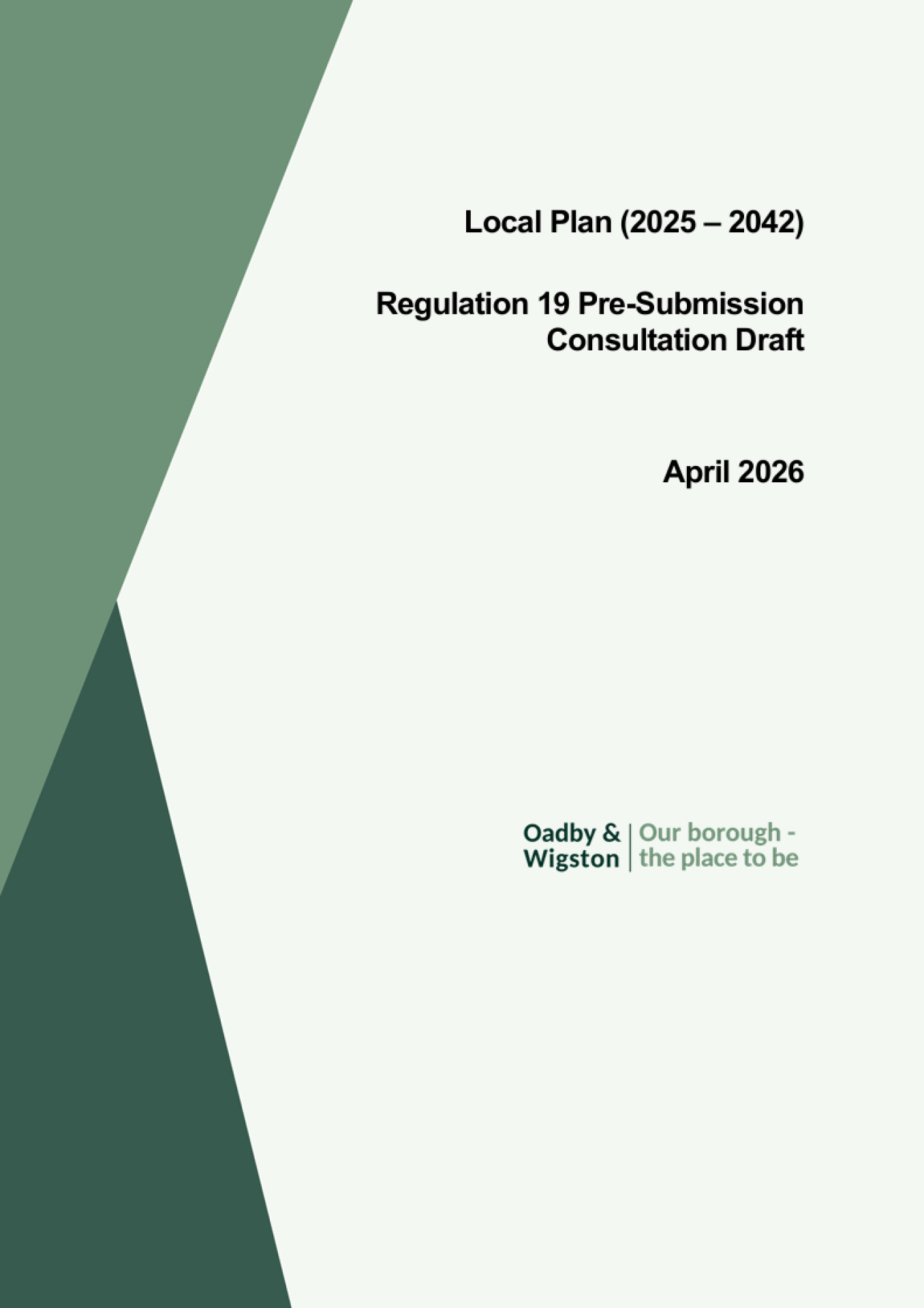 The site is identified for residential development under Allocation Policy 2 of the Regulation 19 draft of Oadby and Wigston’s emerging new Local Plan