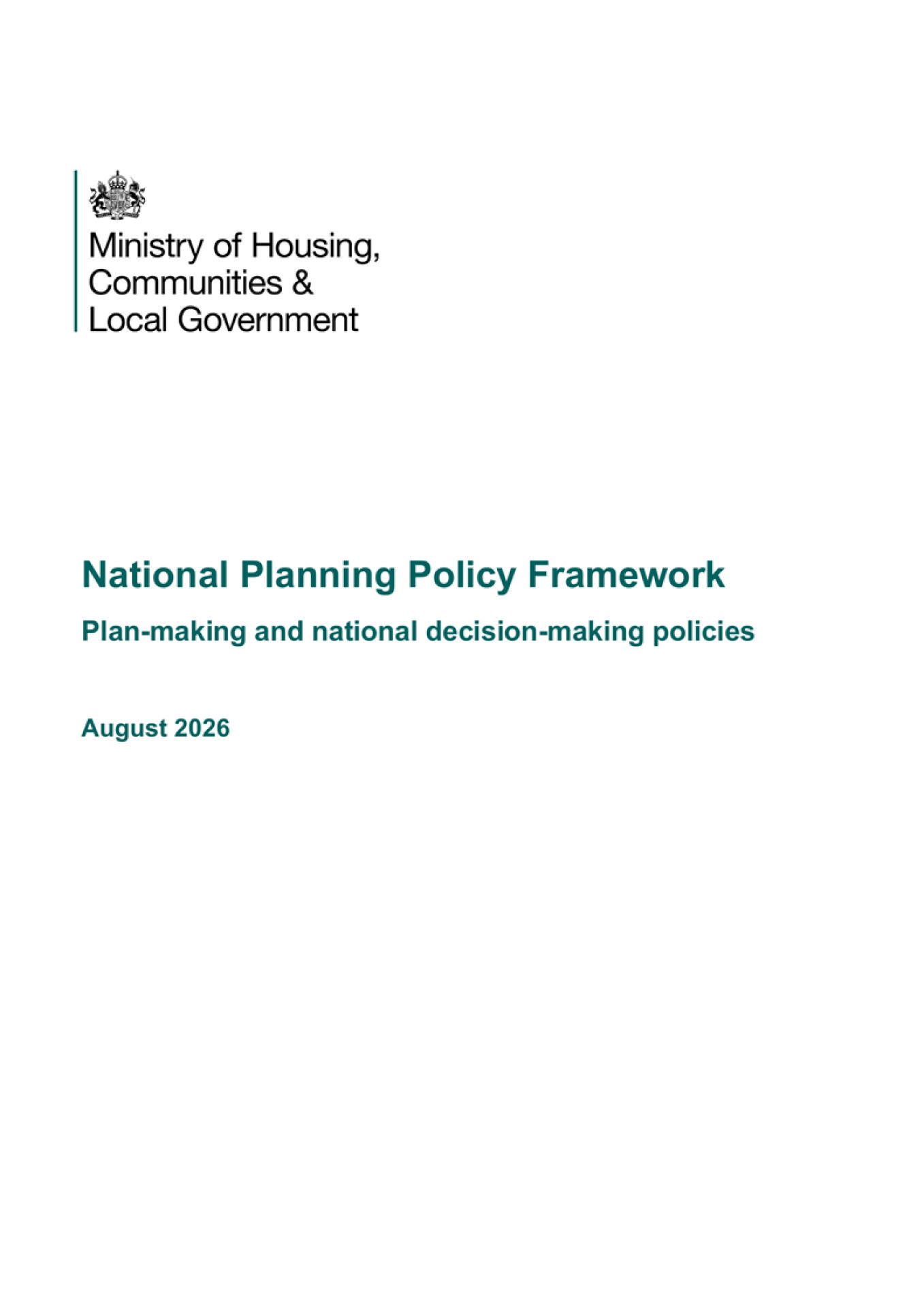 The NPPF has increased Oadby and Wigston Borough’s housing targets from 240 to 389 new homes per year